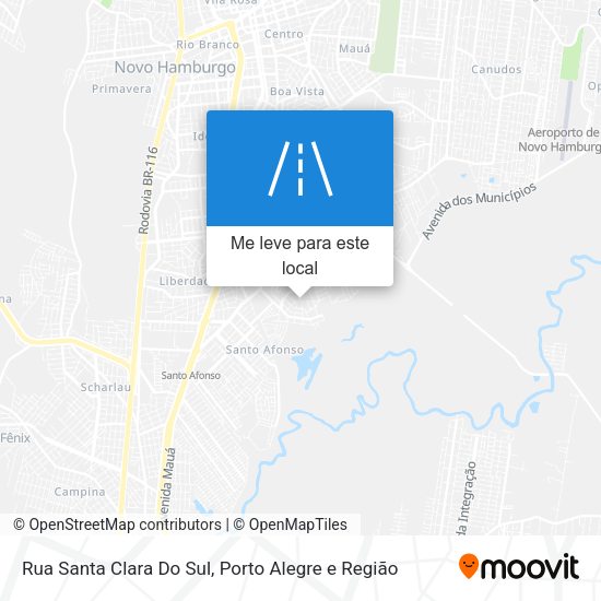Rua Santa Clara Do Sul mapa