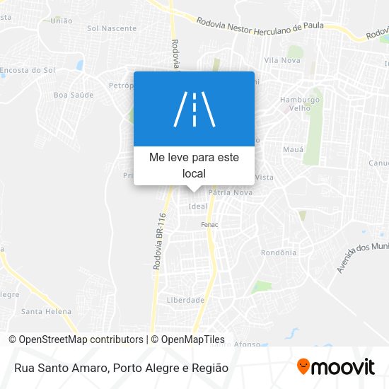 Rua Santo Amaro mapa