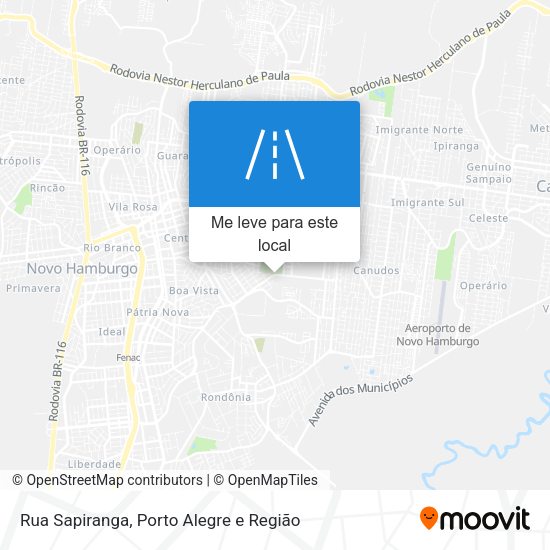 Rua Sapiranga mapa