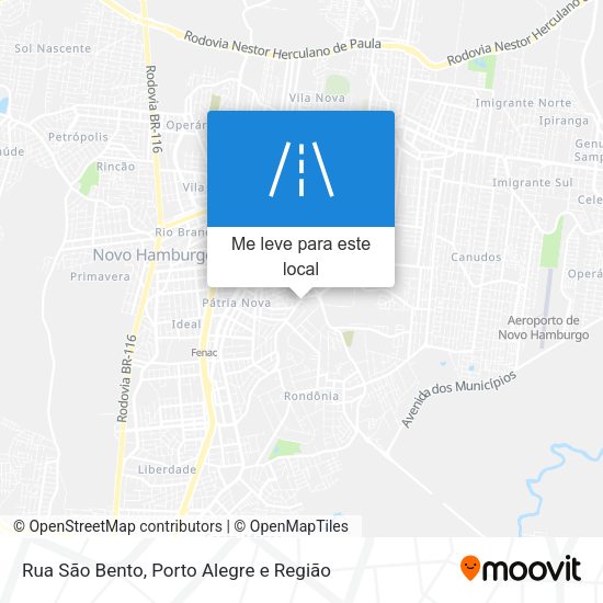 Rua São Bento mapa