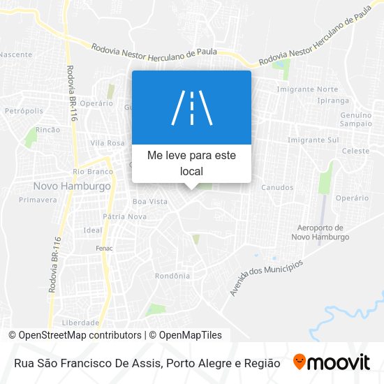 Rua São Francisco De Assis mapa