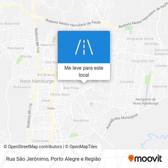 Rua São Jerônimo mapa