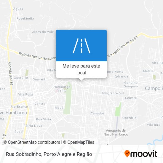 Rua Sobradinho mapa