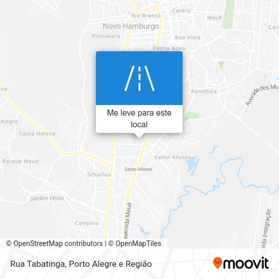 Rua Tabatinga mapa
