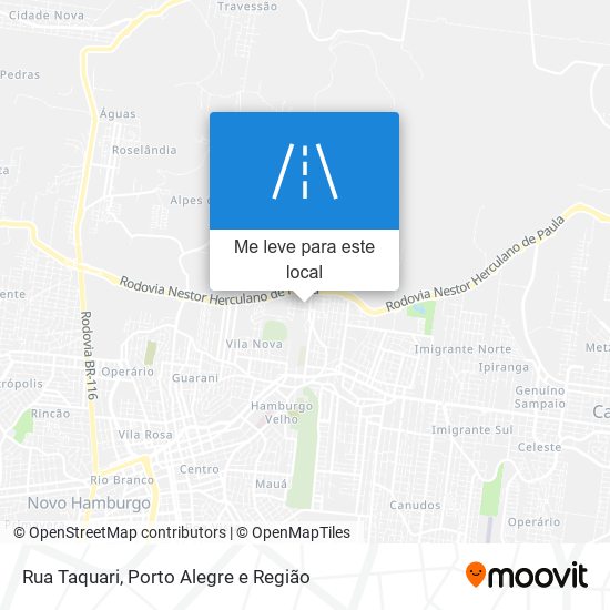 Rua Taquari mapa