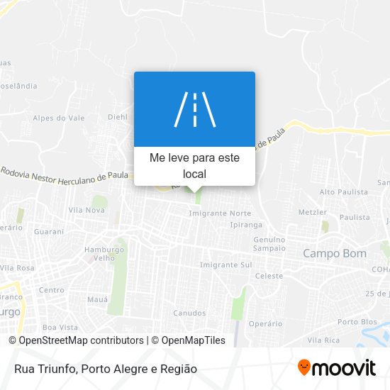 Rua Triunfo mapa