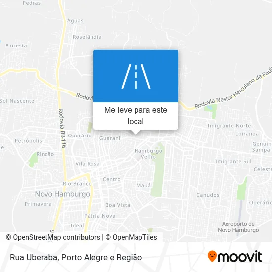 Rua Uberaba mapa