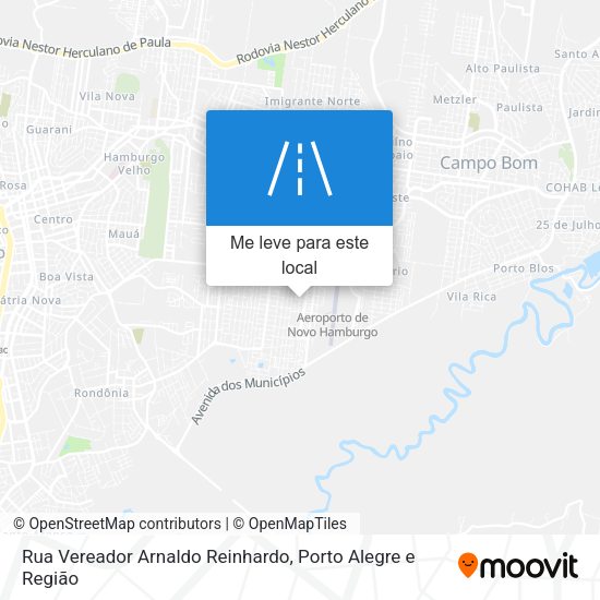 Rua Vereador Arnaldo Reinhardo mapa