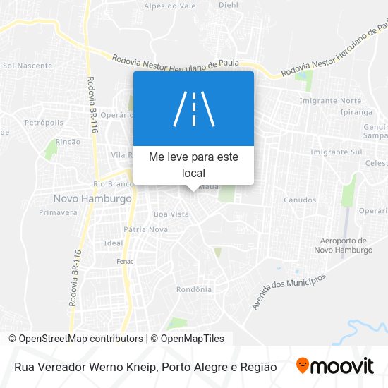 Rua Vereador Werno Kneip mapa