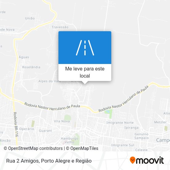 Rua 2 Amigos mapa