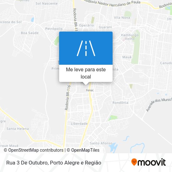 Rua 3 De Outubro mapa