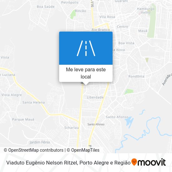 Viaduto Eugênio Nelson Ritzel mapa