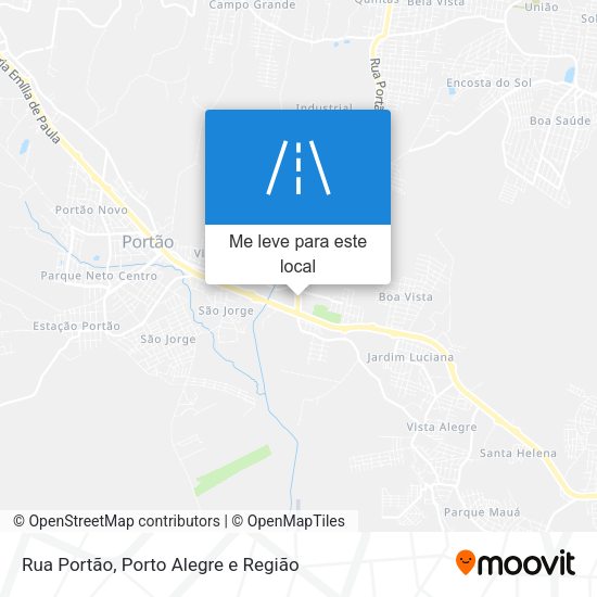 Rua Portão mapa