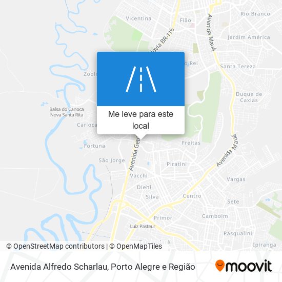 Avenida Alfredo Scharlau mapa