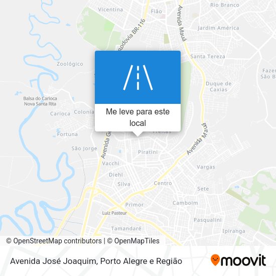 Avenida José Joaquim mapa
