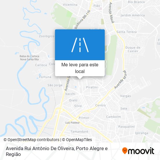 Avenida Rui Antônio De Oliveira mapa