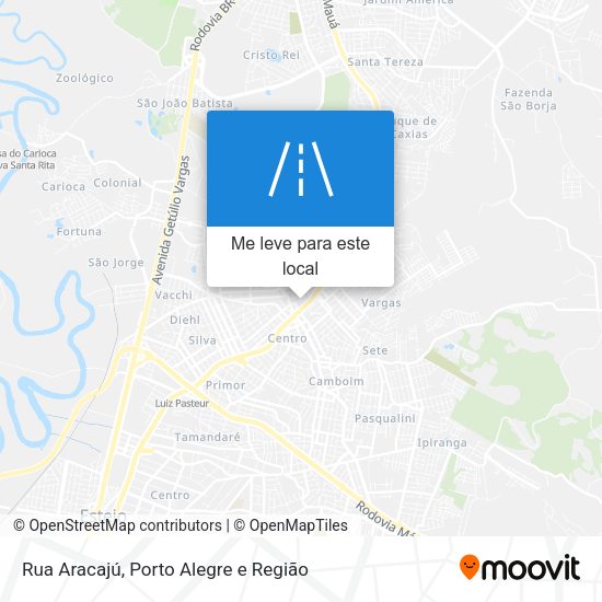 Rua Aracajú mapa
