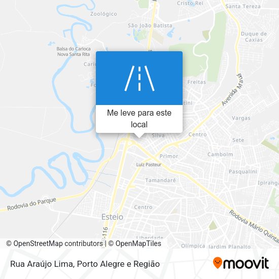 Rua Araújo Lima mapa