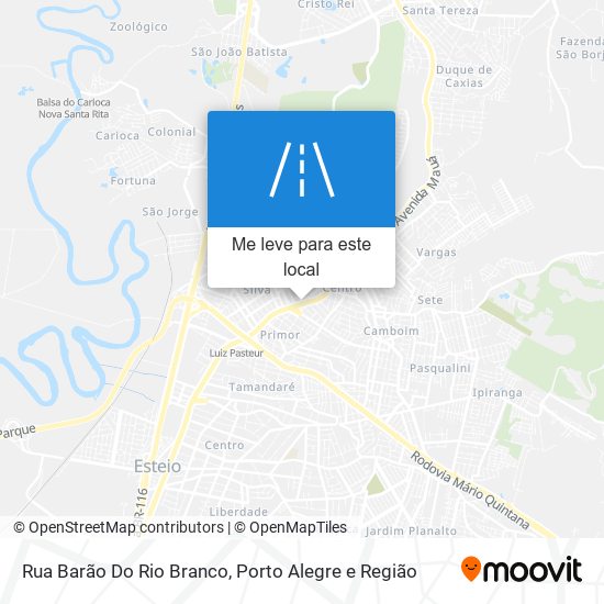 Rua Barão Do Rio Branco mapa