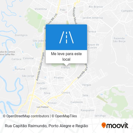 Rua Capitão Raimundo mapa