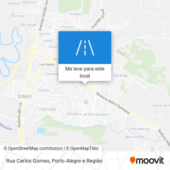 Rua Carlos Gomes mapa