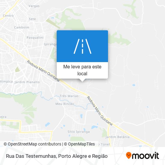 Rua Das Testemunhas mapa