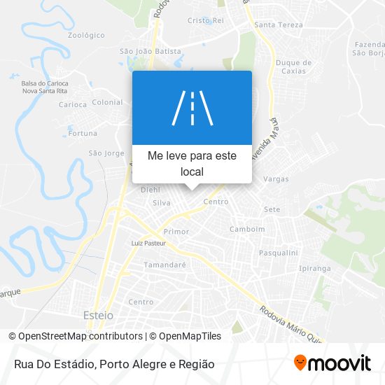 Rua Do Estádio mapa