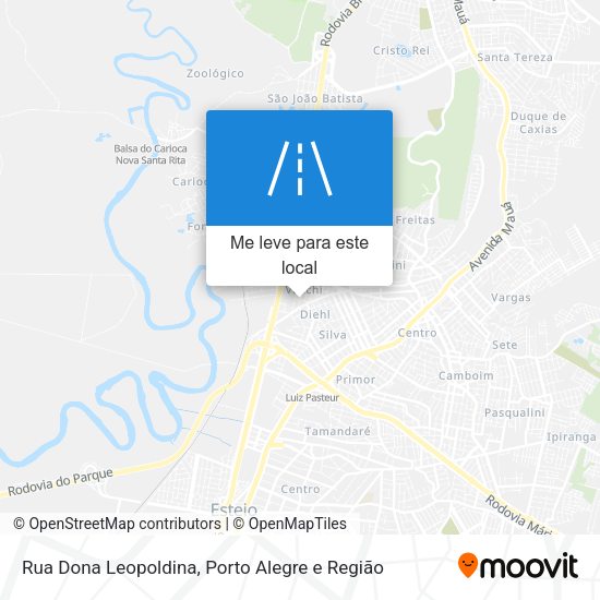 Rua Dona Leopoldina mapa