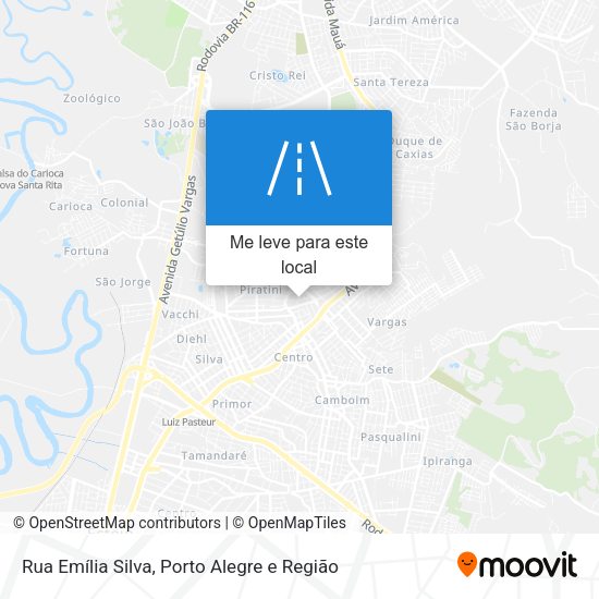 Rua Emília Silva mapa