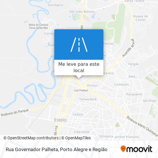 Rua Governador Palheta mapa