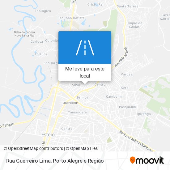 Rua Guerreiro Lima mapa