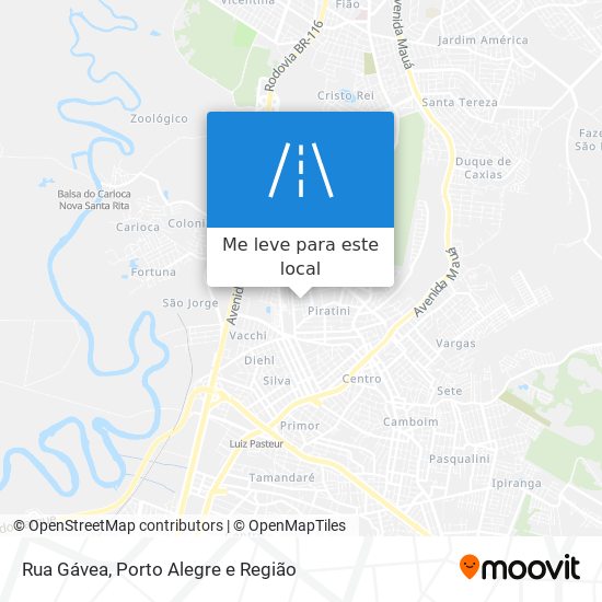 Rua Gávea mapa