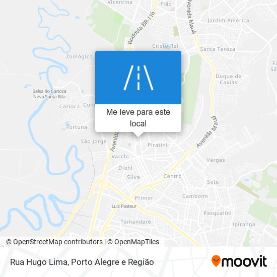 Rua Hugo Lima mapa