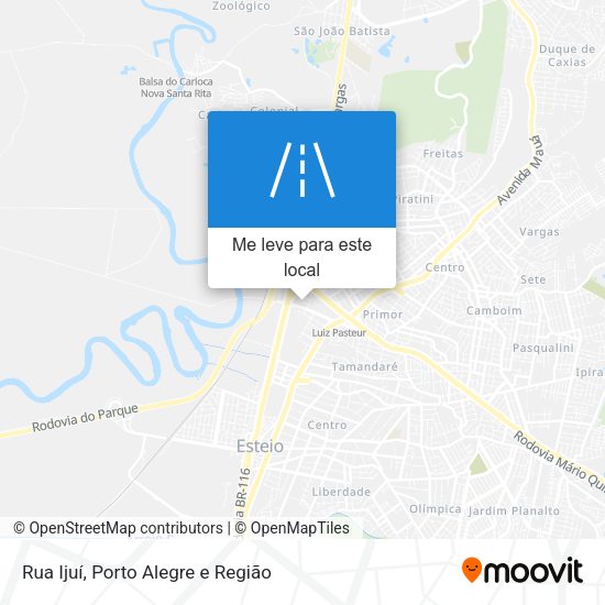 Rua Ijuí mapa