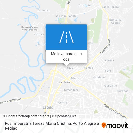 Rua Imperatriz Tereza Maria Cristina mapa