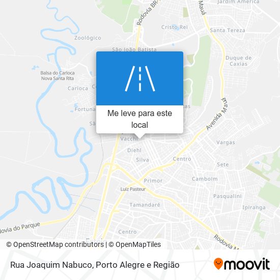 Rua Joaquim Nabuco mapa