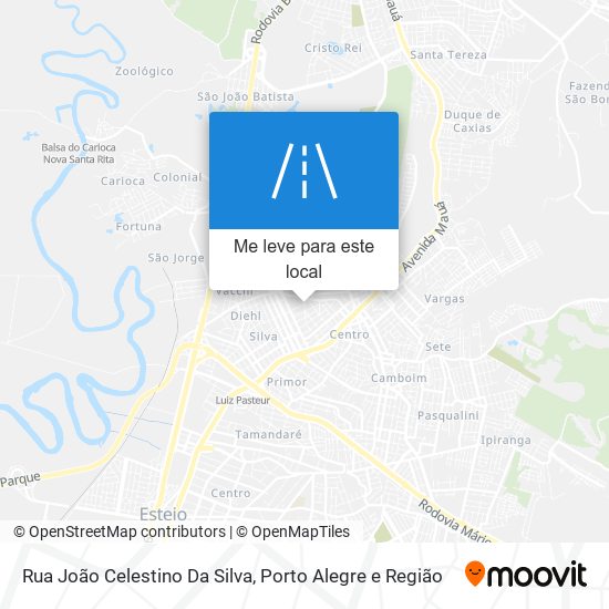 Rua João Celestino Da Silva mapa