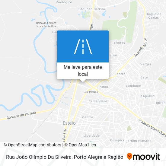 Rua João Olímpio Da Silveira mapa
