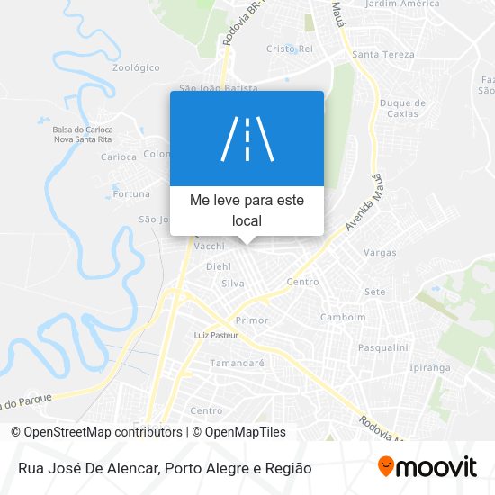 Rua José De Alencar mapa
