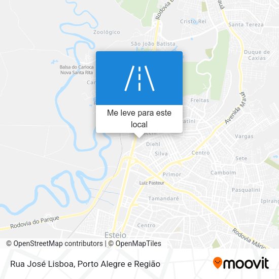 Rua José Lisboa mapa