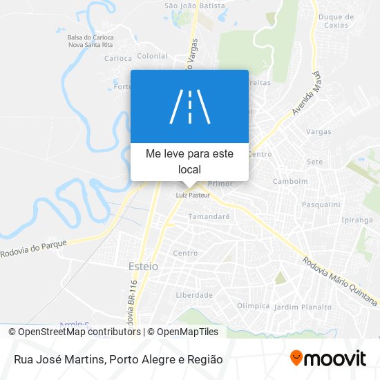 Rua José Martins mapa