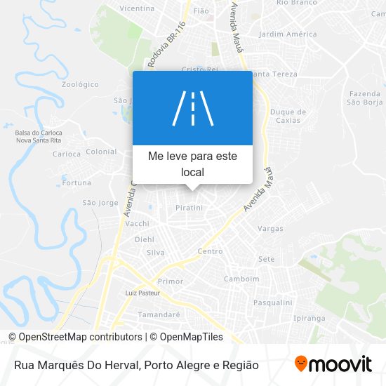 Rua Marquês Do Herval mapa