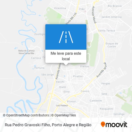 Rua Pedro Gravoski Filho mapa