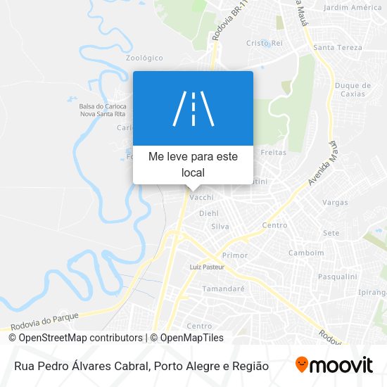 Rua Pedro Álvares Cabral mapa