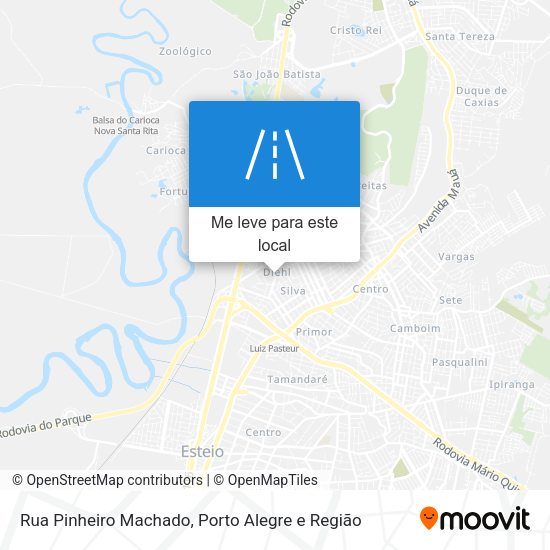 Rua Pinheiro Machado mapa