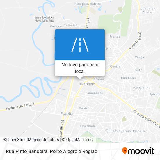 Rua Pinto Bandeira mapa