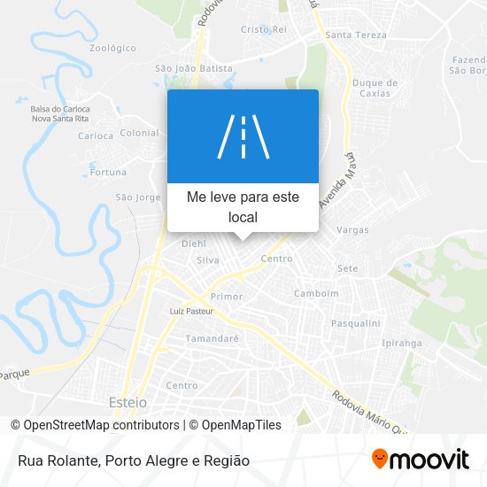 Rua Rolante mapa