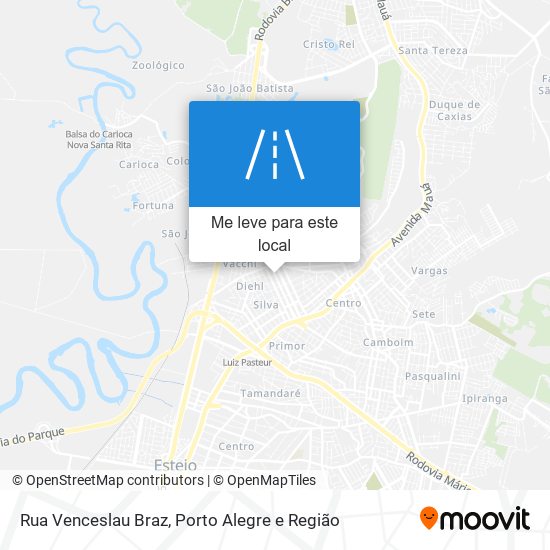 Rua Venceslau Braz mapa