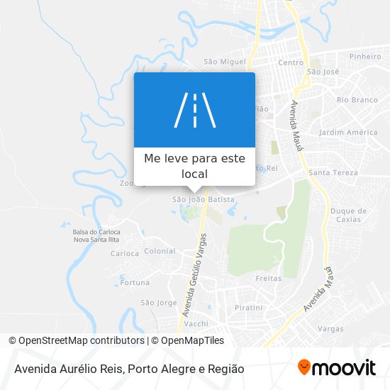 Avenida Aurélio Reis mapa