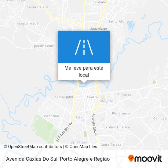 Avenida Caxias Do Sul mapa